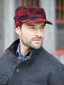 Men's Buffalo Plaid Ear-Flap Hat